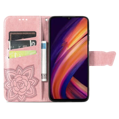 For Samsung Galaxy A55 5G Cell Phone Case Butterfly Imprinted Leather Cover