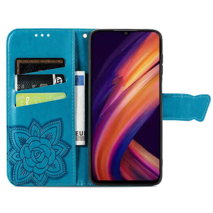 For Samsung Galaxy A55 5G Cell Phone Case Butterfly Imprinted Leather Cover