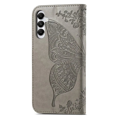 For Samsung Galaxy M14 4G Wallet Case Butterfly Imprinted Card Holder Smart Phone Cover