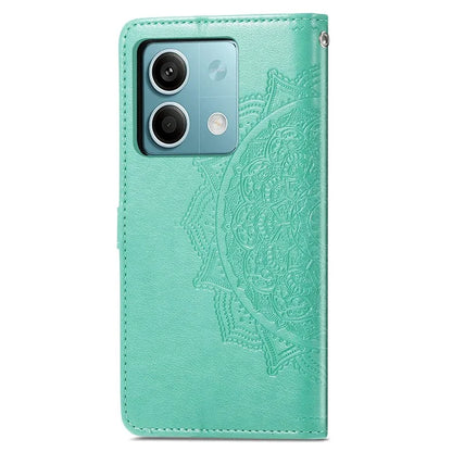 For Xiaomi Redmi Note 13 5G Case 3 Card Slots Mandala PU Leather Wallet Phone Cover