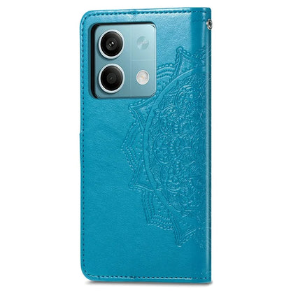 For Xiaomi Redmi Note 13 5G Case 3 Card Slots Mandala PU Leather Wallet Phone Cover