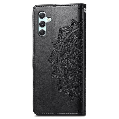 For Samsung Galaxy A55 5G Cell Phone Case Magnetic Embossed Mandala Floral Shell
