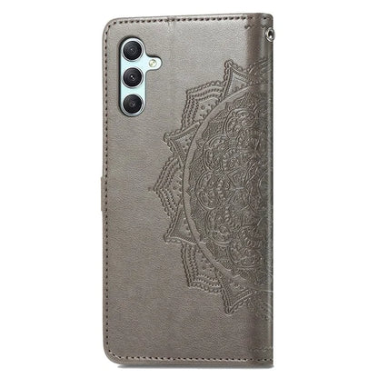 For Samsung Galaxy A55 5G Cell Phone Case Magnetic Embossed Mandala Floral Shell