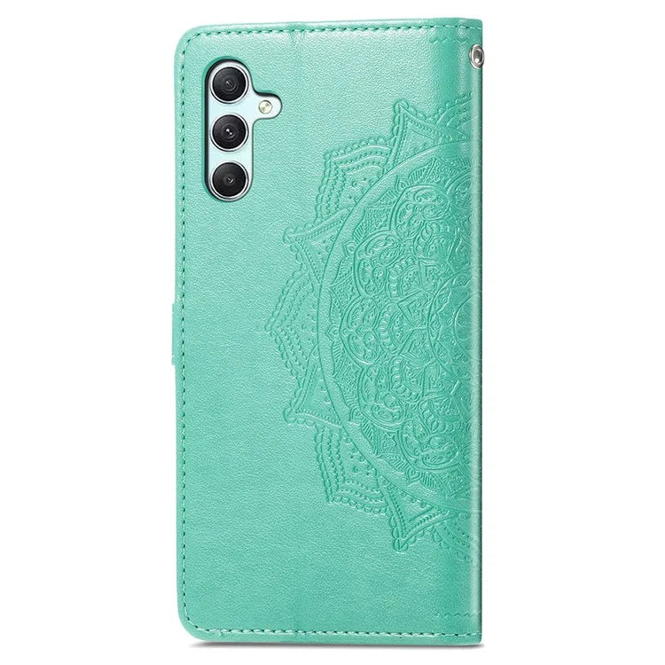 For Samsung Galaxy A55 5G Cell Phone Case Magnetic Embossed Mandala Floral Shell