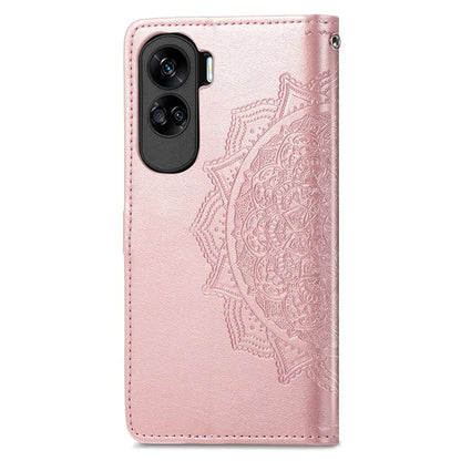 For Honor X50i 5G / 90 Lite 5G Case with Strap Wallet Leather Cover Mandala Embossed