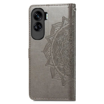 For Honor X50i 5G / 90 Lite 5G Case with Strap Wallet Leather Cover Mandala Embossed