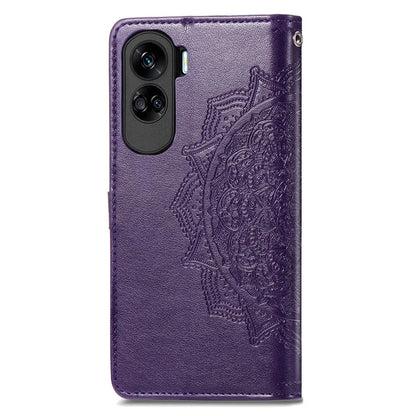 For Honor X50i 5G / 90 Lite 5G Case with Strap Wallet Leather Cover Mandala Embossed