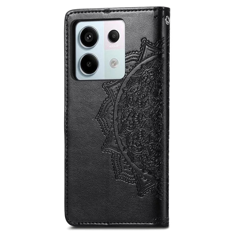 For Xiaomi Redmi Note 13 Pro 5G / Poco X6 5G Case Wallet PU Leather Mandala Phone Cover