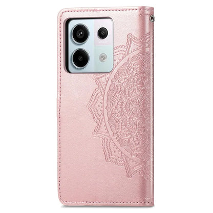 For Xiaomi Redmi Note 13 Pro 5G / Poco X6 5G Case Wallet PU Leather Mandala Phone Cover