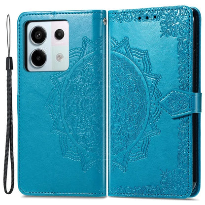 For Xiaomi Redmi Note 13 Pro 5G / Poco X6 5G Case Wallet PU Leather Mandala Phone Cover