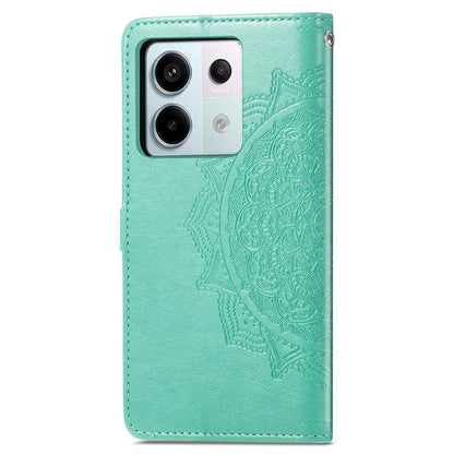 For Xiaomi Redmi Note 13 Pro 5G / Poco X6 5G Case Wallet PU Leather Mandala Phone Cover