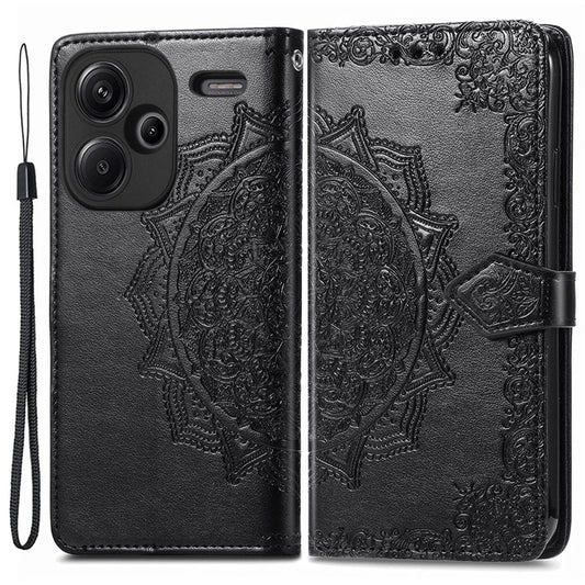 For Xiaomi Redmi Note 13 Pro+ 5G Case Mandala Leather Phone Cover with 3 Card Slots Wallet