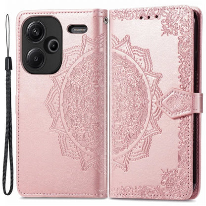 For Xiaomi Redmi Note 13 Pro+ 5G Case Mandala Leather Phone Cover with 3 Card Slots Wallet