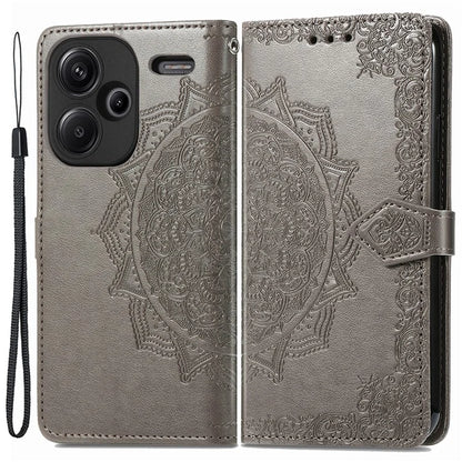 For Xiaomi Redmi Note 13 Pro+ 5G Case Mandala Leather Phone Cover with 3 Card Slots Wallet