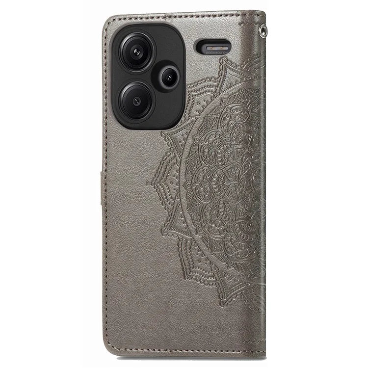 For Xiaomi Redmi Note 13 Pro+ 5G Case Mandala Leather Phone Cover with 3 Card Slots Wallet