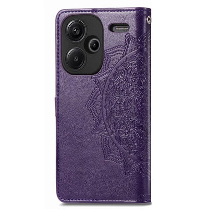 For Xiaomi Redmi Note 13 Pro+ 5G Case Mandala Leather Phone Cover with 3 Card Slots Wallet