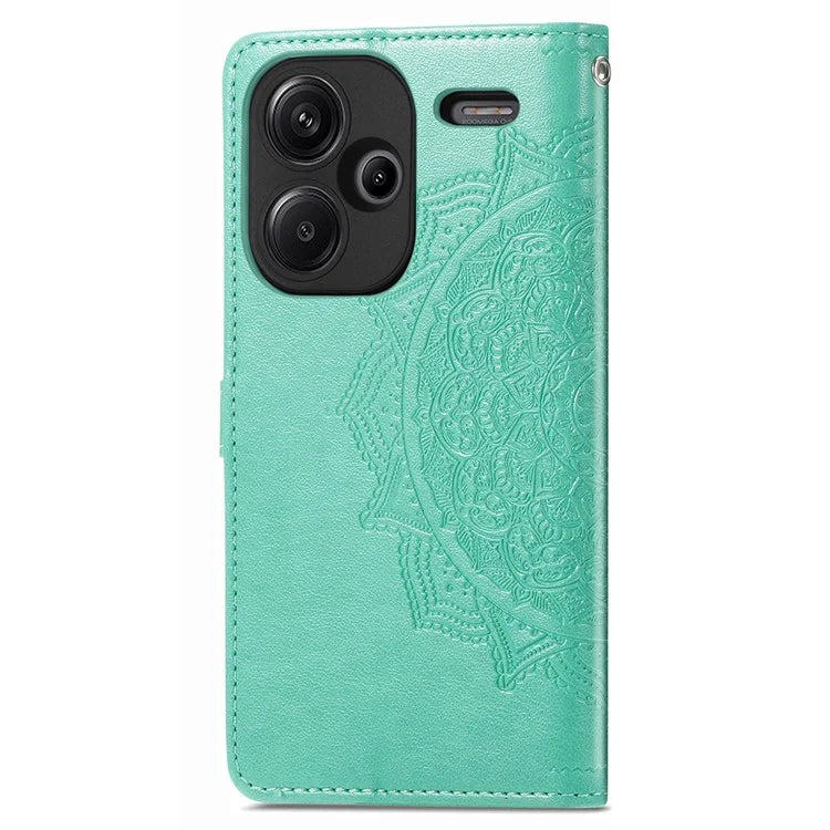 For Xiaomi Redmi Note 13 Pro+ 5G Case Mandala Leather Phone Cover with 3 Card Slots Wallet