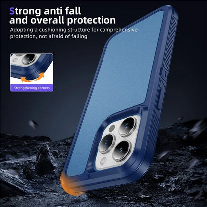 For iPhone 15 Pro Max Case TPU+PC Anti-drop Phone Cover Non-Slip Side Edge