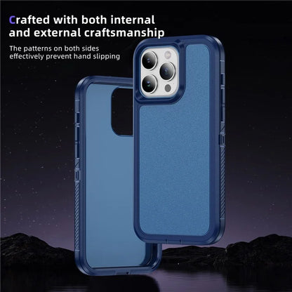 For iPhone 15 Pro Max Case TPU+PC Anti-drop Phone Cover Non-Slip Side Edge