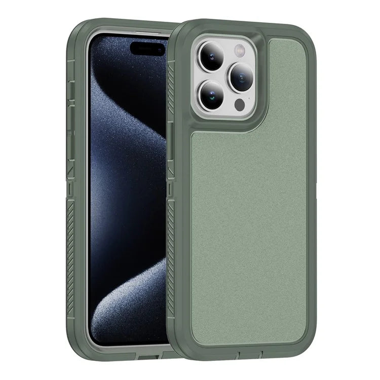 For iPhone 15 Pro Max Case TPU+PC Anti-drop Phone Cover Non-Slip Side Edge