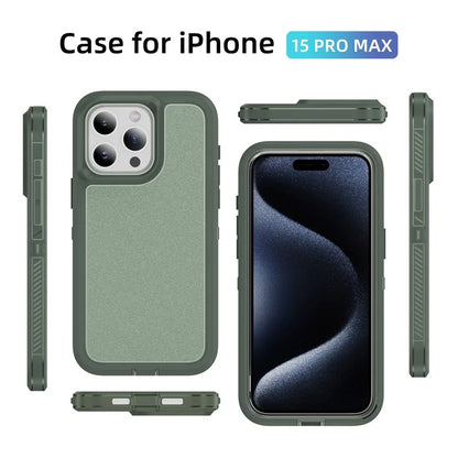 For iPhone 15 Pro Max Case TPU+PC Anti-drop Phone Cover Non-Slip Side Edge