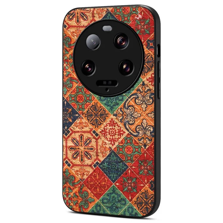 For Xiaomi 13 Ultra Floral Back Case Shockproof Leather+PC+TPU Phone Cover