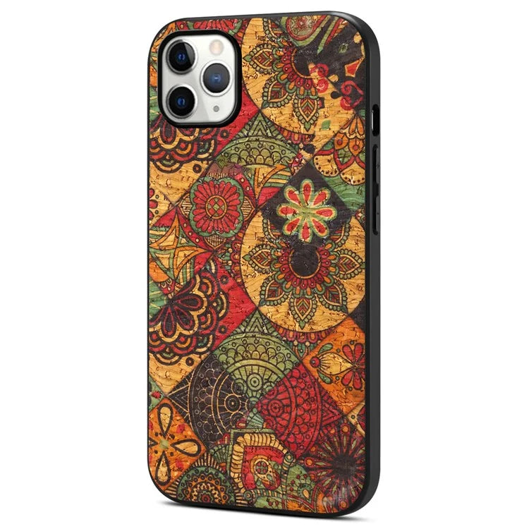 For iPhone 12 / 12 Pro Case Floral Series Drop Protective Leather Back Cover