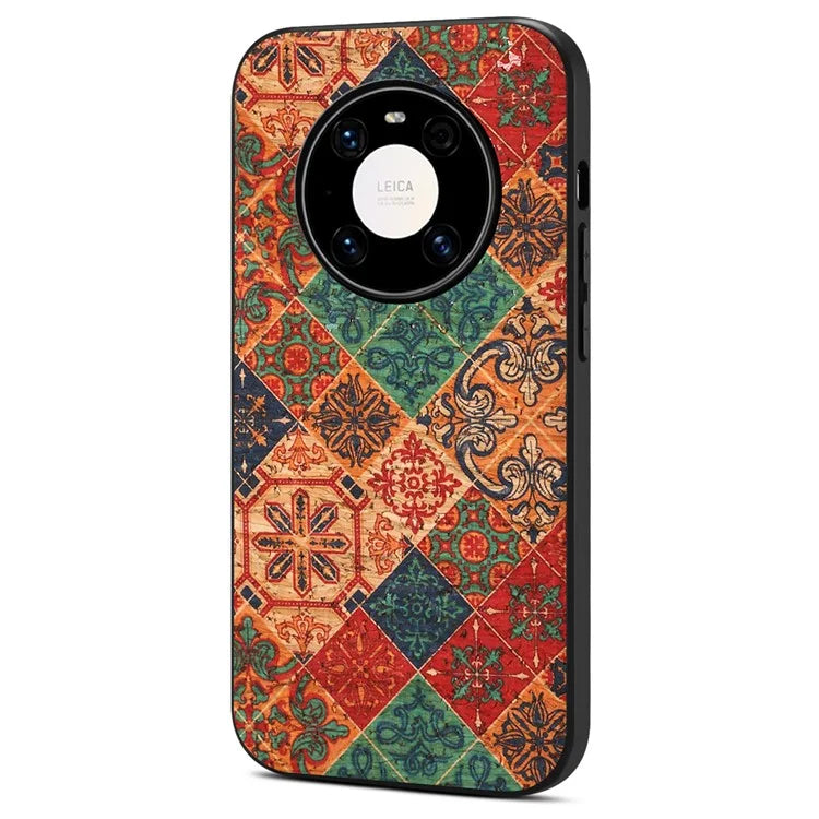 For Huawei Mate 40 Pro 5G Case Shockproof Phone Cover with Flower Pattern