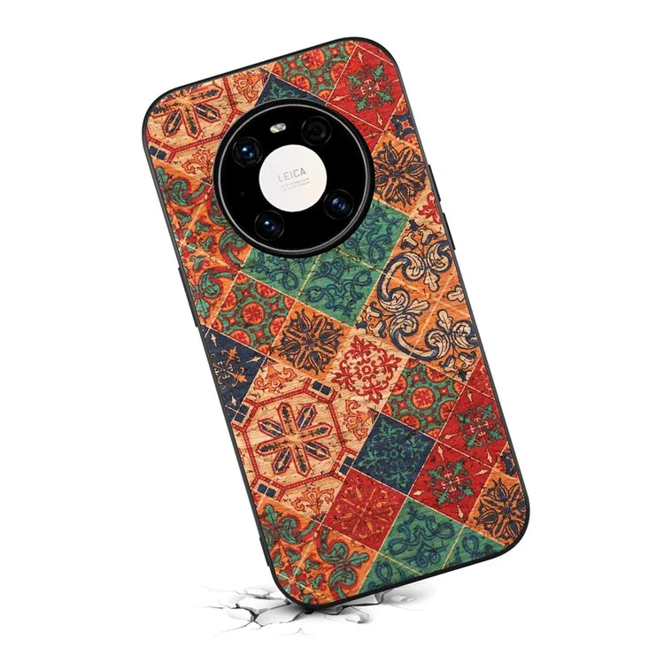 For Huawei Mate 40 Pro 5G Case Shockproof Phone Cover with Flower Pattern