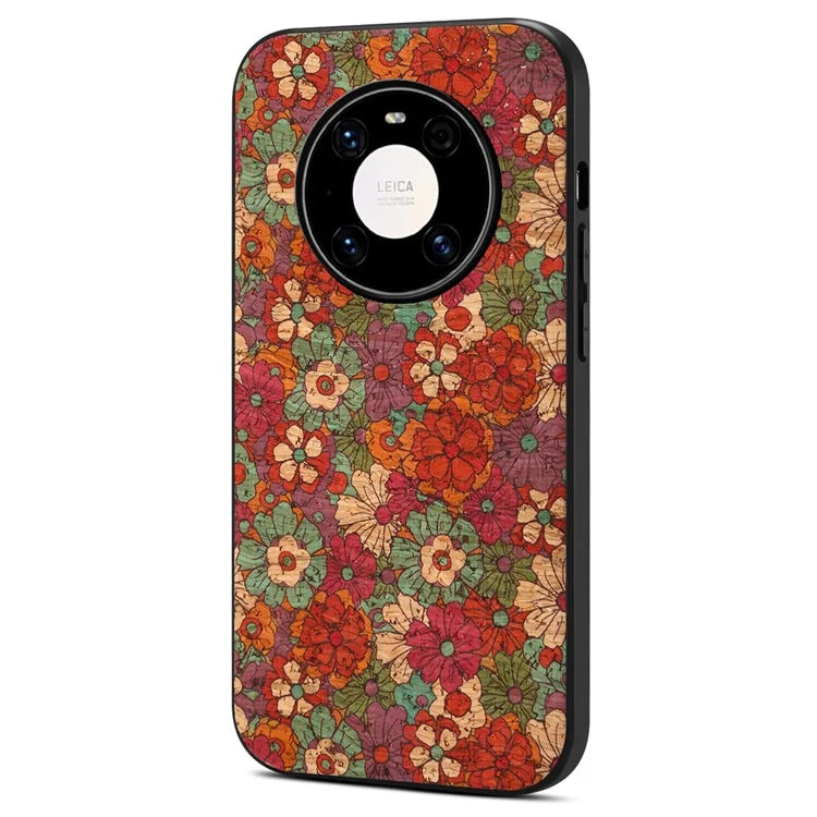 For Huawei Mate 40 Pro 5G Case Shockproof Phone Cover with Flower Pattern