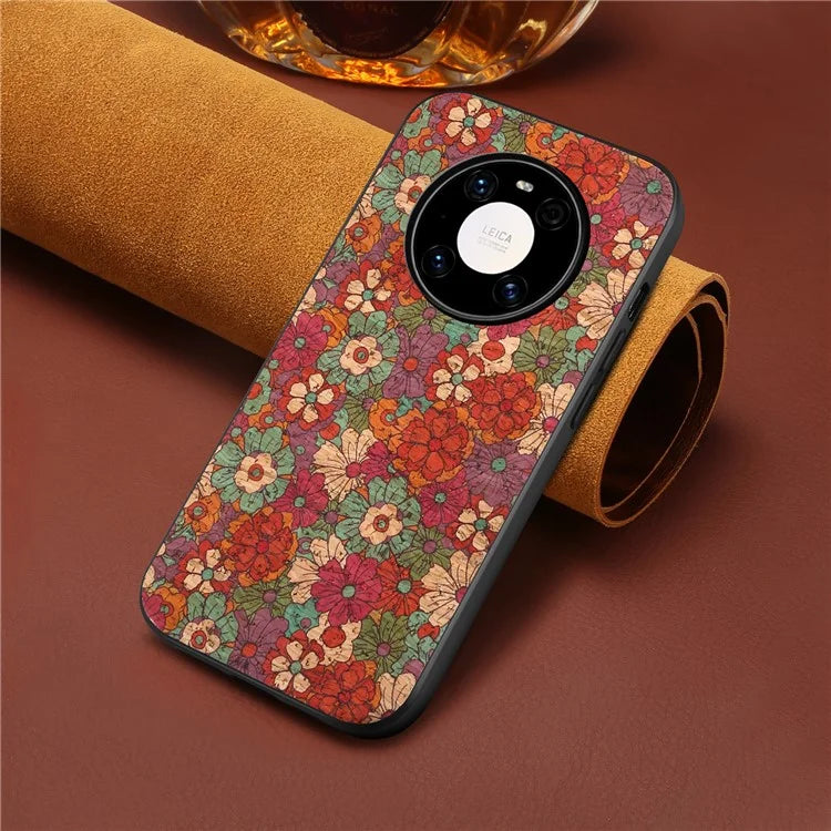 For Huawei Mate 40 Pro 5G Case Shockproof Phone Cover with Flower Pattern
