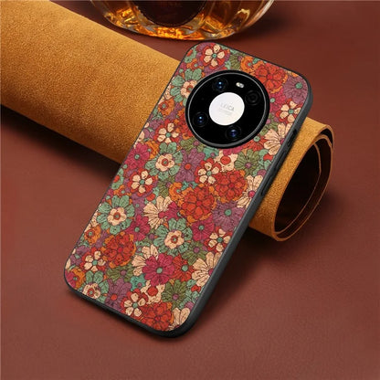 For Huawei Mate 40 Pro 5G Case Shockproof Phone Cover with Flower Pattern