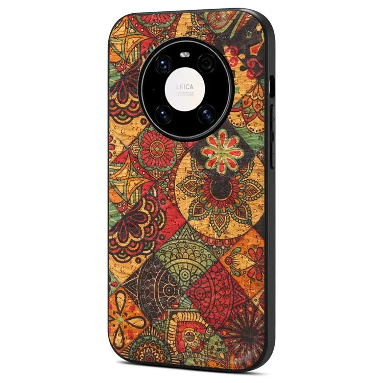 For Huawei Mate 40 Pro 5G Case Shockproof Phone Cover with Flower Pattern