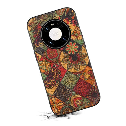For Huawei Mate 40 Pro 5G Case Shockproof Phone Cover with Flower Pattern