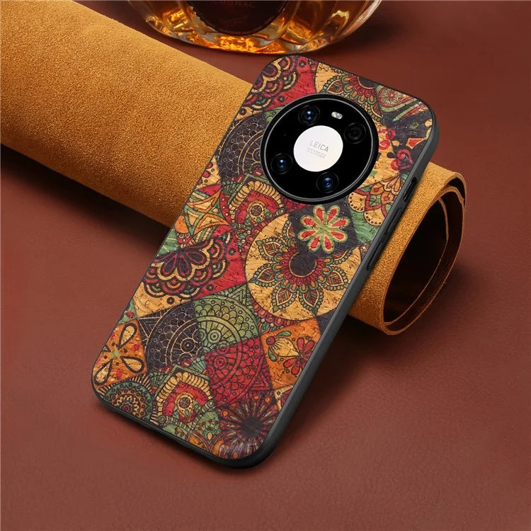For Huawei Mate 40 Pro 5G Case Shockproof Phone Cover with Flower Pattern