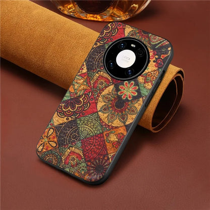 For Huawei Mate 40 Pro 5G Case Shockproof Phone Cover with Flower Pattern