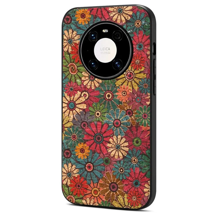 For Huawei Mate 40 Pro 5G Case Shockproof Phone Cover with Flower Pattern
