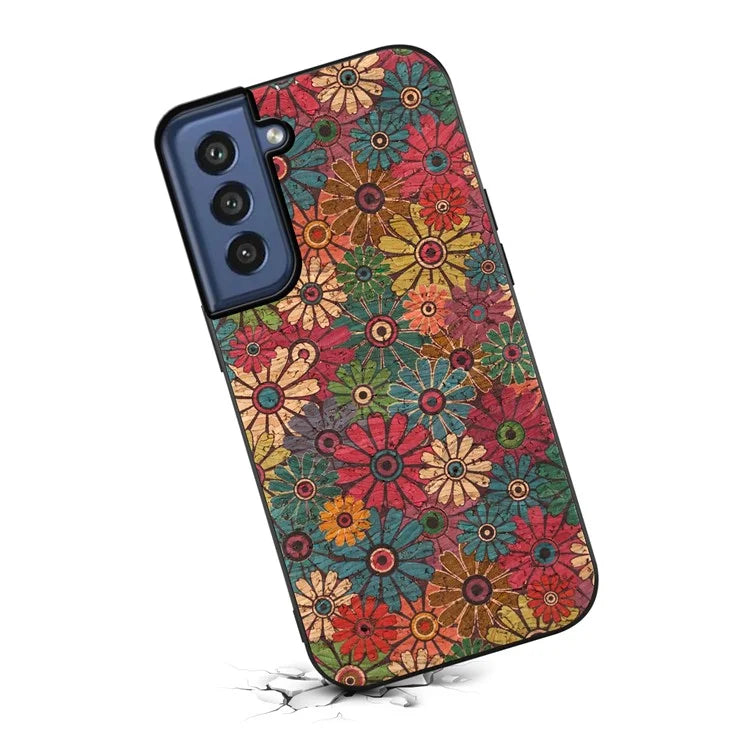 For Samsung Galaxy S21 FE 5G Case Four Seasons Flowers Anti-drop Phone Cover