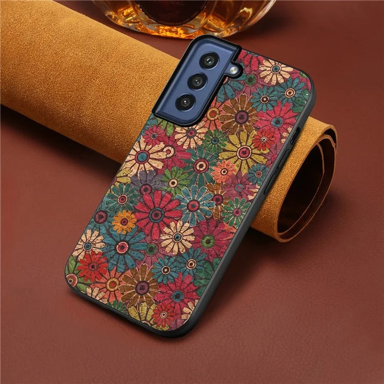 For Samsung Galaxy S21 FE 5G Case Four Seasons Flowers Anti-drop Phone Cover