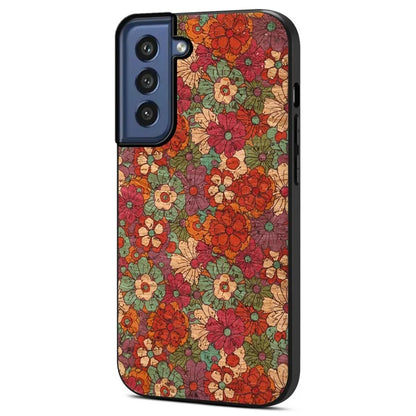 For Samsung Galaxy S21 FE 5G Case Four Seasons Flowers Anti-drop Phone Cover