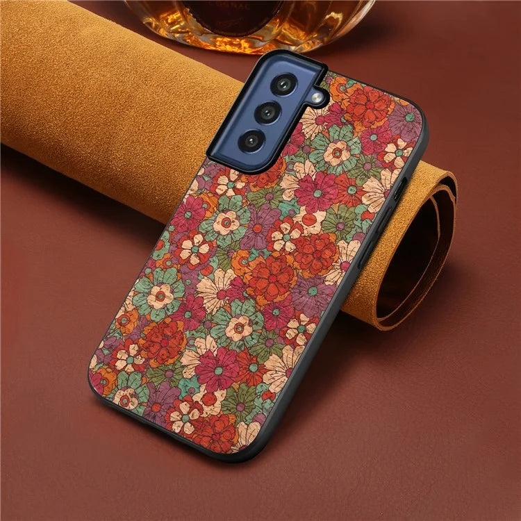For Samsung Galaxy S21 FE 5G Case Four Seasons Flowers Anti-drop Phone Cover