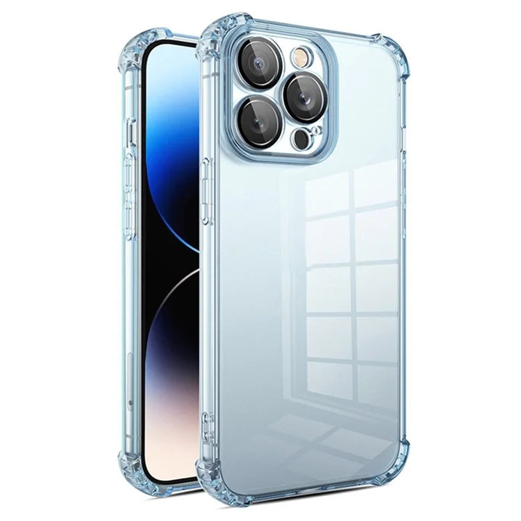 For iPhone 12 Pro Case Corner Protection TPU Phone Cover with Camera Lens Protector