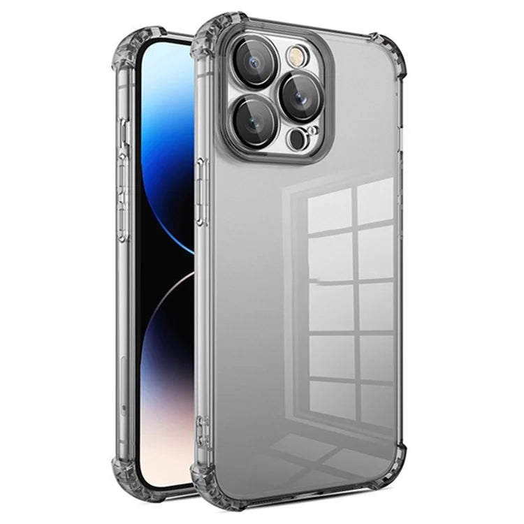 For iPhone 12 Pro Case Corner Protection TPU Phone Cover with Camera Lens Protector