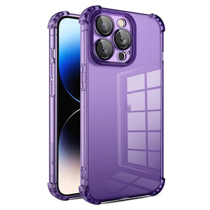 For iPhone 12 Pro Case Corner Protection TPU Phone Cover with Camera Lens Protector