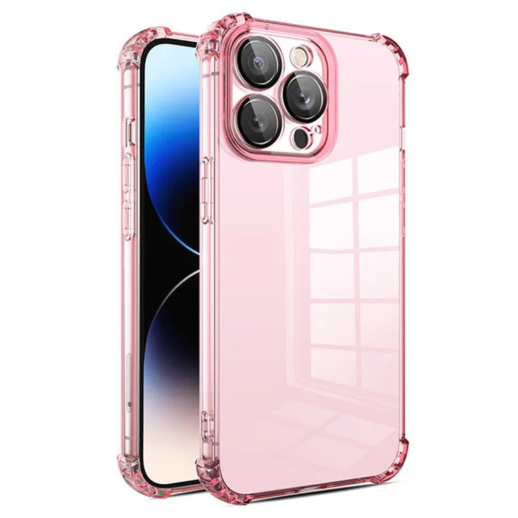 For iPhone 12 Pro Case Corner Protection TPU Phone Cover with Camera Lens Protector