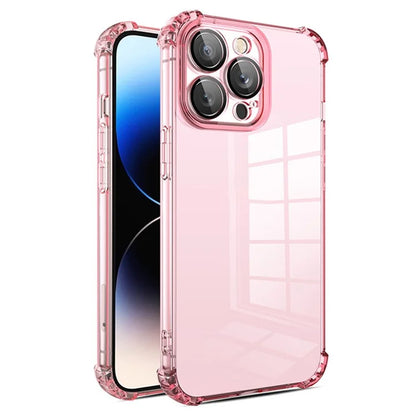 For iPhone 12 Pro Case Corner Protection TPU Phone Cover with Camera Lens Protector