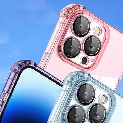 For iPhone 12 Pro Case Corner Protection TPU Phone Cover with Camera Lens Protector