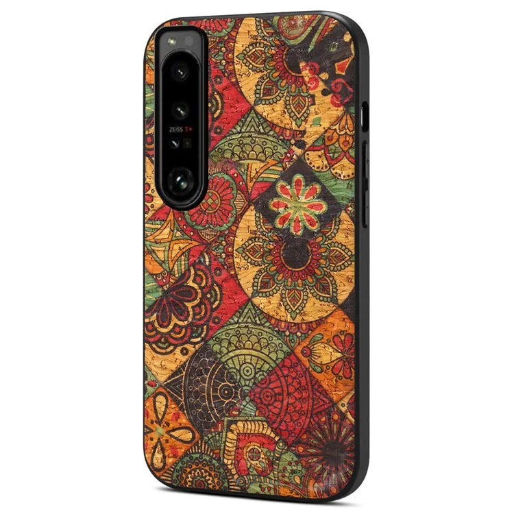 For Sony Xperia 1 IV 5G Shockproof Case Seasonal Flower Pattern Back Phone Cover