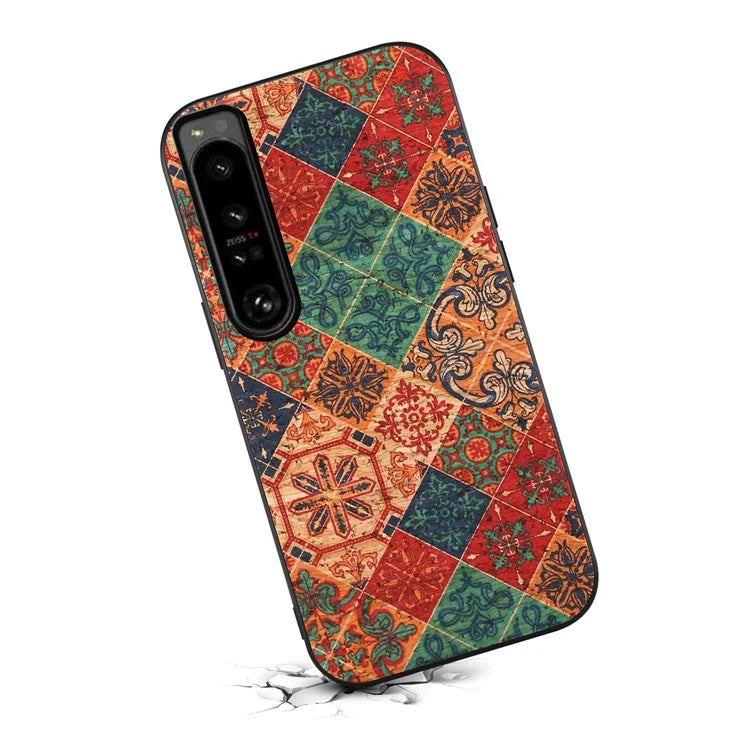 For Sony Xperia 1 IV 5G Shockproof Case Seasonal Flower Pattern Back Phone Cover