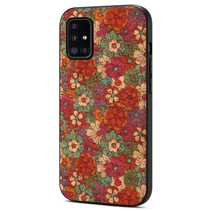 For Samsung Galaxy A51 4G SM-A515 Case Flower Pattern Printing Scratch-resistant Phone Shell
